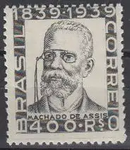 Brasilien Mi.Nr. 533 100.Geb. Dichter Machado de Assis (400)