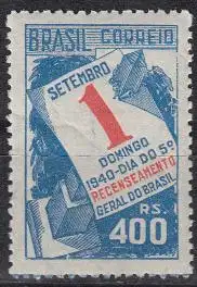 Brasilien Mi.Nr. 540y Volkszählung, Kalenderblatt (400)