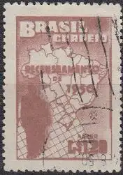 Brasilien Mi.Nr. 756 Volkszählung, Landkarte (1,20)