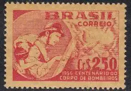 Brasilien Mi.Nr. 894y 100J. Feuerwehr Rio de Janeiro (2.50)