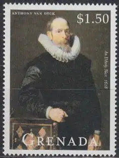 Grenada Mi.Nr. 4105 400.Geb. van Dyck, Gemälde Ein älterer Mann (1,50)