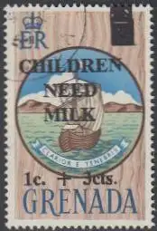 Grenada Mi.Nr. 269 Hilfe für Kinder, MiNr.214, Inselwappen,  m.Aufdr. (1+3 a.1)