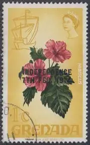 Grenada MiNr. 555 Tag der Unabhängigkeit, Hibiscus (1)