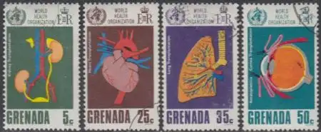 Grenada Mi.Nr. 293-96 20Jahre Weltgesundheitsorganisation (4 Werte)