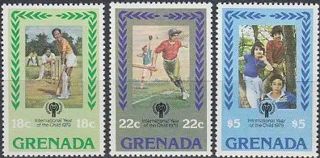 Grenada Mi.Nr. 963-65 Internationales Jahr des Kindes (3 Werte)