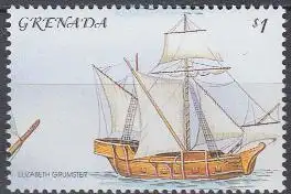 Grenada Mi.Nr. 4721 Geschichte der Segelschiffe, Elisabethanischer Grumster (1)