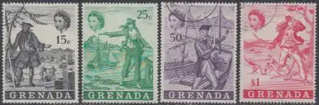 Grenada Mi.Nr. 336-39 Piraten der Karibik (4 Werte)