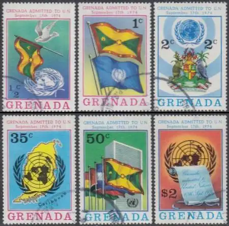 Grenada Mi.Nr. 648-53 Eintritt in die UNO (6 Werte)