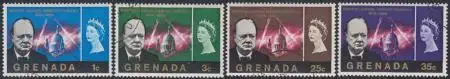 Grenada Mi.Nr. 196-99 Sir Winston Churchill, St.Pauls-Kathedrale (4 Werte)