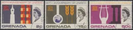 Grenada Mi.Nr. 221-23 20Jahre UNESCO (3 Werte)