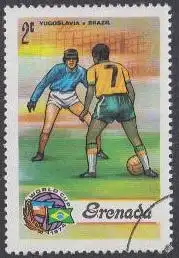 Grenada MiNr. 576 Fußball-WM 1974, Jugoslawien-Brasilien (2)