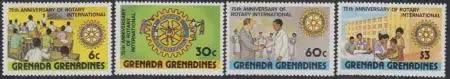 Grenada-Grenadinen Mi.Nr. 380-83 75Jahre Rotary International (4 Werte)