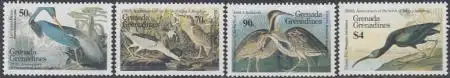 Grenada-Grenadinen Mi.Nr. 741-44 200.Geb.J.J.Audubon, Vögel (4 Werte)