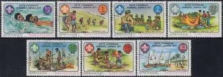 Grenada-Grenadinen Mi.Nr. 237-43 Karibisches Pfadfindertreffen Jamaica (7 Werte)