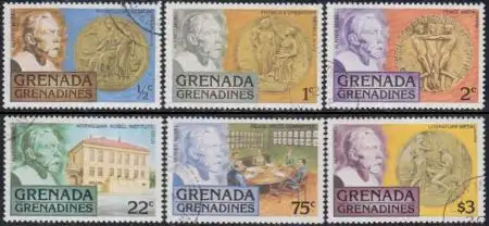 Grenada-Grenadinen Mi.Nr. 260-65 75Jahre Nobelpreiserleihung (6 Werte)