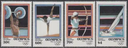 Grenada-Grenadinen Mi.Nr. 580-83 Olympia 1984 Los Angeles (4 Werte)