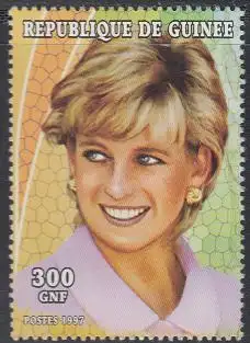 Guinea Mi.Nr. 1692 Tod von Prinzessin Diana, Diana mit rosa Kleid (300)