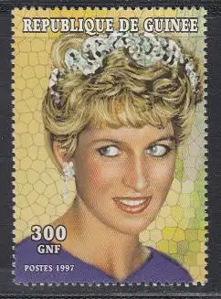 Guinea Mi.Nr. 1695 Tod von Prinzessin Diana, Diana mit blauem Pullover  (300)