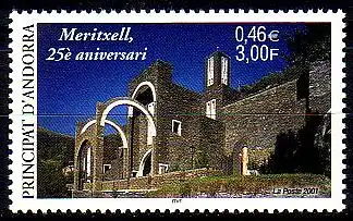 Andorra frz. Mi.Nr. 573 Neue Kirche von Meritxell (3,00/0,46)