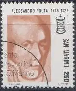 San Marino Mi.Nr. 1272 Alessandro Volta, italienischer Physiker(250L)