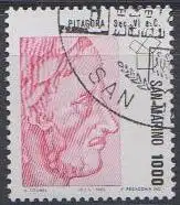 San Marino Mi.Nr. 1275  Pythagoras, griechischer Philosoph (1000L)