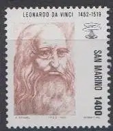 San Marino Mi.Nr. 1276 Leonardo da Vinci (1400L)