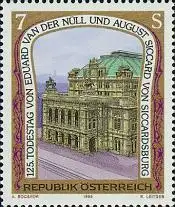 Österreich Mi.Nr. 2086 Bild. Kunst, Staatsoper Wien, v.d.Nüll/v.Siccardsb. (7)