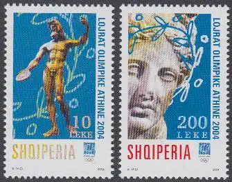 Albanien Mi.Nr. 2974-75 Olympia 2004 Athen (2 Werte)