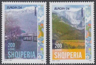 Albanien Mi.Nr. 2966-67A Europa 04, Ferien, Naturpark Pushimet (2 Werte)