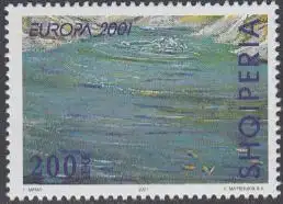 Albanien Mi.Nr. 2811 Europa 01, Lebensspender Wasser, Bergsee (200)