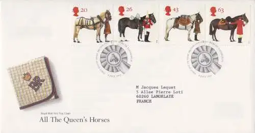 Großbritannien Mi.Nr. 1701-1704, 50 Jahre British Horse Society