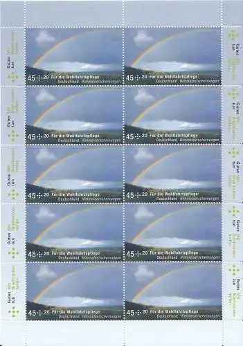 D,Bund Mi.Nr. 2707 Wohlfahrt, Himmelserscheinungen, Regenbogen (Klbg.)