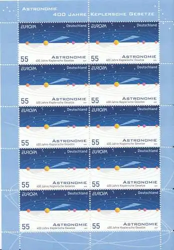 D,Bund Mi.Nr. Klbg.2732 Europa: Astronomie