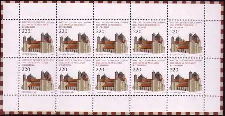 D,Bund Mi.Nr. Klbg.2774 UNESCO-Welterbe  Michaelis Kirche Hildesheim (m.10x2774)