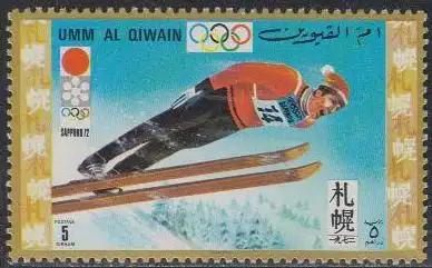 Umm al-Kaiwain Mi.Nr. 454A Olympia 1972 Sapporo, Skispringen (5)