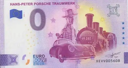 0 - Euro - Souvenir-"Banknote" Hans-Peter Porsche Traumwerk