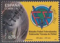 Spanien Mi.Nr. 4888 100J.Fußballverband des Biskaya, Lederball (0,76)