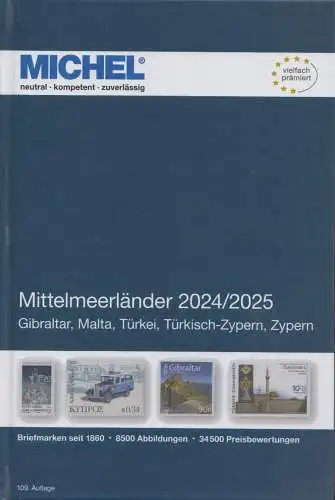 Michel Europa Katalog Band 9 - Mittelmeerländer 2024/2025, 109. Auflage