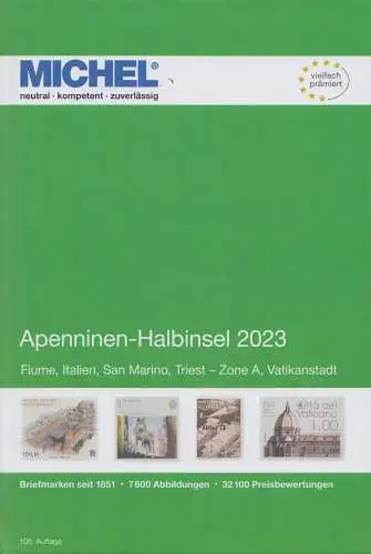 Michel Europa Katalog Band 5 - Apenninen-Halbinsel 2023, 108. Auflage