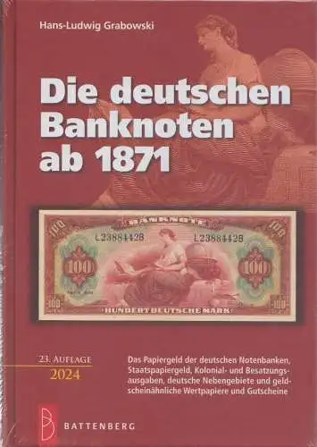 Battenberg (Rosenberg)-Katalog: Die deutschen Banknoten ab 1871, 23.Auflage 2024