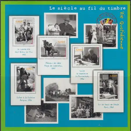 Frankreich Mi.Nr. Zdr.3656-60 Alltagsleben i.20.Jahrhundert 