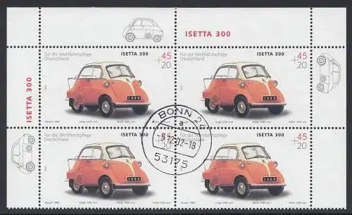 D,Bund Mi.Nr. 2289 Wohlfahrt, Oldtimer, BMW Isetta (45+20)