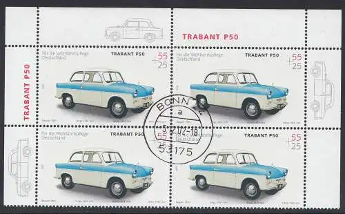 D,Bund Mi.Nr. 2290 Wohlfahrt, Oldtimer, Trabant (55+25)