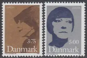 Dänemark Mi.Nr. 1124-25 Europa 96, Ber.Frauen, K.Blixen, A.Nielsen (2 Werte)