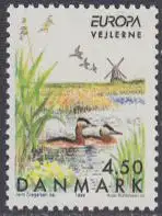 Dänemark Mi.Nr. 1211 Europa 99, Natur-+ Nationalparks,Vogelschutzgebiet (4.50)