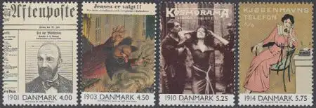 Dänemark Mi.Nr. 1234-37 Ereignisse des 20.Jahrhunderts (I) (4 Werte)