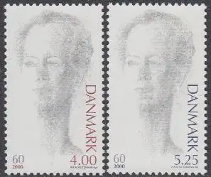 Dänemark Mi.Nr. 1238-39 60.Geb. Königin Margrethe II (2 Werte)