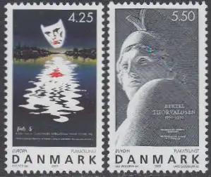 Dänemark Mi.Nr. 1341-42 Europa 03, Plakatkunst (2 Werte)