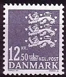 Dänemark Mi.Nr. 1357 Kleines Reichswappen, violettschwarz (12,50)