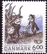 Dänemark Mi.Nr. 1367 Nord. Mythologie: Fruchtbarkeitsgöttin Gefion (6,00)